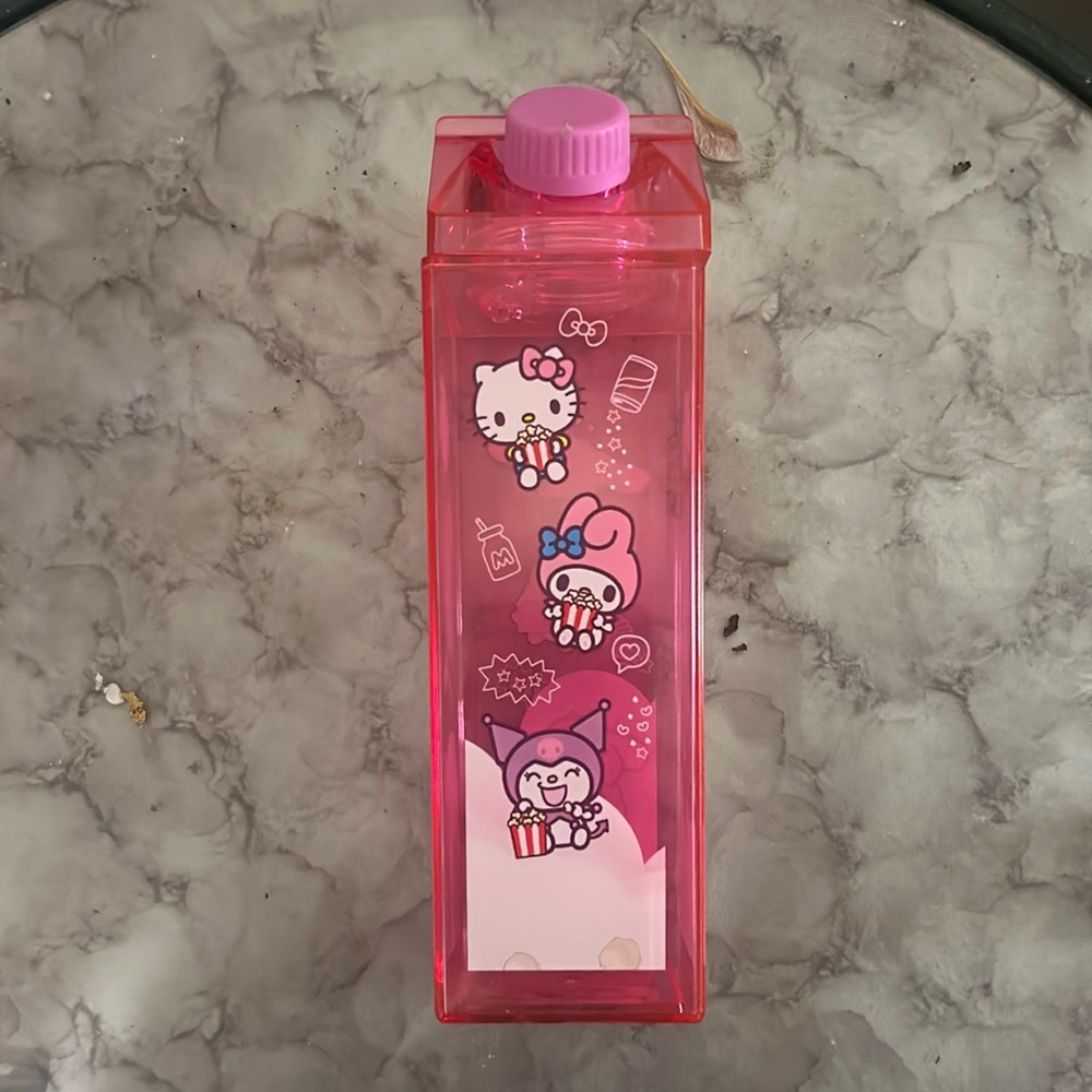 Hello kitty water bottle milk carton
